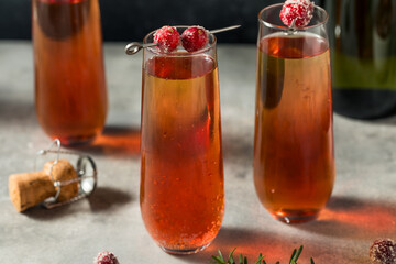Boozy Bubbly Refreshing Cranberry Mimosa