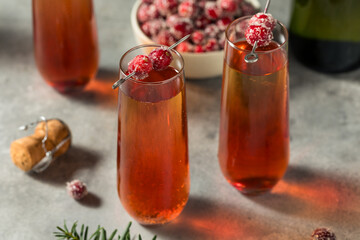 Boozy Bubbly Refreshing Cranberry Mimosa