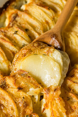 Homemade Hasselback Scalloped Potatoes
