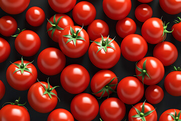 background with fresh red tomatoes