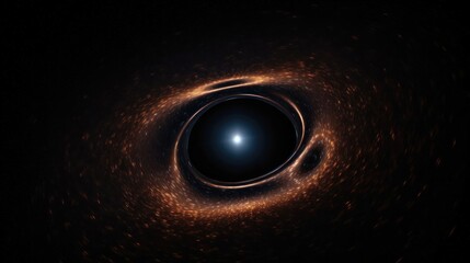 Black hole in the galaxy, Black hole system. Deep space black hole. Singularity of massive black hole. 