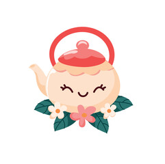 kettle. cartoon teapot illustration