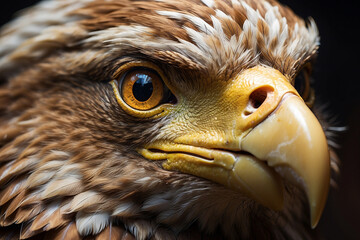 create macro photo of eagle's eye with an astonishing level of detail

