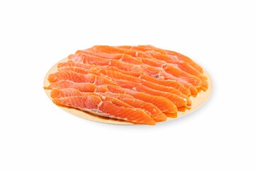 Fish on a white plate from a fish shop