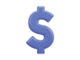 dollar icon 3d rendering vector illustration