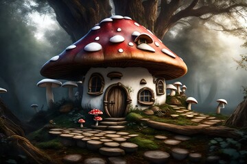 Mushroom fantasy house 
