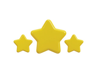 three star customer rating feedback rang rating achievements icon