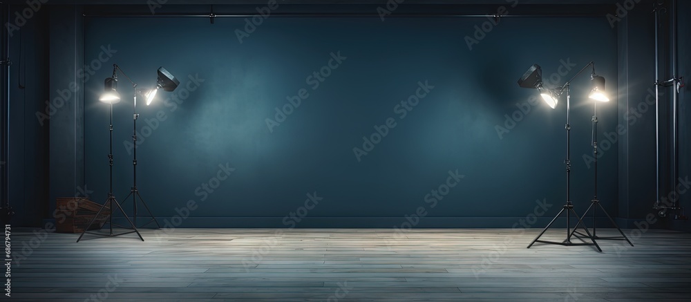 Aufkleber photo studio lighting Copy space image Place for adding text or design