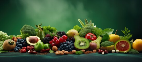 organic food composition Copy space image Place for adding text or design
