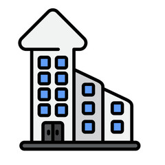 Growing a Business Flat Multicolor Icon