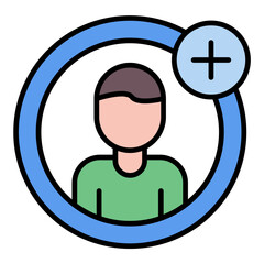 Create an Account Flat Multicolor Icon