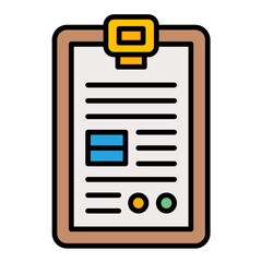 Application Form Flat Multicolor Icon