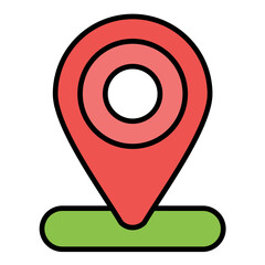 Destination Flat Multicolor Icon