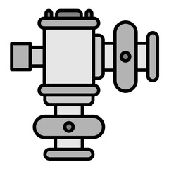 Vacuum Breaker Flat Multicolor Icon