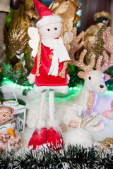 Christmas ornaments with a fairy plush doll.