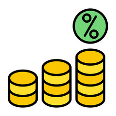 Commission Flat Multicolor Icon