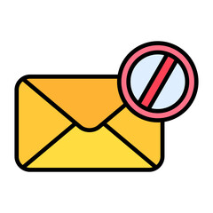 Spam Flat Multicolor Icon