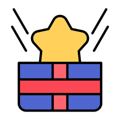 Reward Flat Multicolor Icon