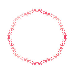 素材_フレーム_春をイメージしたピンクの飾り枠。シンプルで高級感のある囲みのデザイン。字無