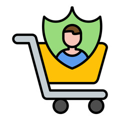 Consumer Protection Flat Multicolor Icon