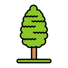 Cypress Flat Multicolor Icon