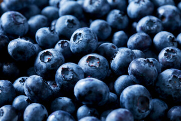 Blueberries, close-up - obrazy, fototapety, plakaty
