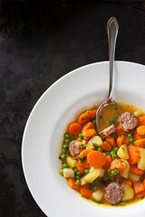 Fresh vegetable soup