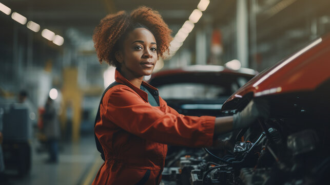 Mujer Afroamericana Ingeniera.