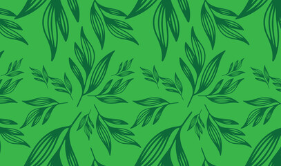 Fototapeta premium abstract leaves pattern. Vector Illustration.