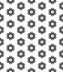 Deurstickers Black seamless abstract pattern. Overlay for background and backdrop. Ornamental design. PNG graphic illustration with transparent background. © Jozsef