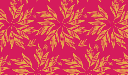 Fototapeta na wymiar abstract leaves pattern. Vector Illustration.