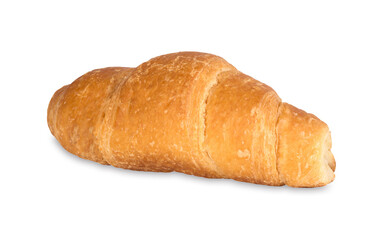 Croissant isolated on white background.