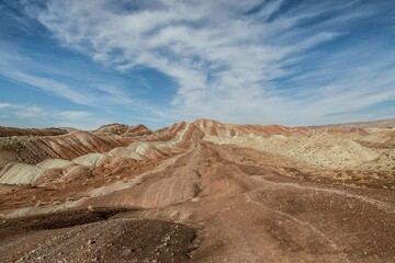 Colored mountains Iran
