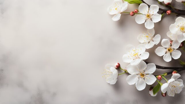 The chinese lunar new year background features white plum flowers and festive decorations, while the inside picture shows the word 'blessing'.