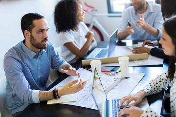 Business people having a meeting in office