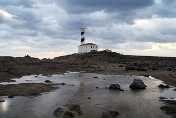 Spain, Balearic Islands, Menorca, Favaritx lighthouse in the morning