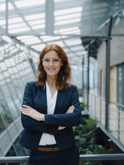 Portait of a confident businesswoman in a modern office building