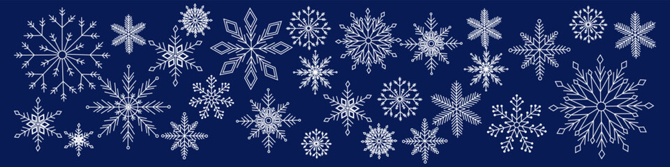 Snow fall background. Snowflake background.