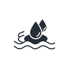 hydro power icon. vector.Editable stroke.linear style sign for use web design,logo.Symbol illustration.