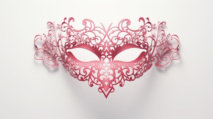 Pink Masquerade Party: Ornate Masks & Elegant Celebration - Valentine's Day Carnival in Style