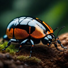 Fungal Elegance: Ultra-Realistic Close-Up of the Pleasing Fungus Beetle with Exquisite Detail