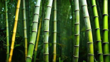 illustrated bamboo forest suitable as a background