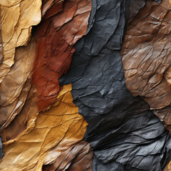 Seamless abstract wooden decorative shapes background pattern