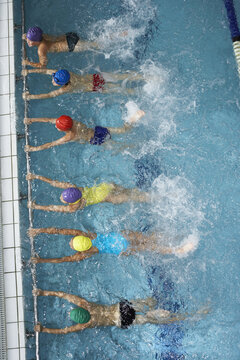 Swimmers in Pool