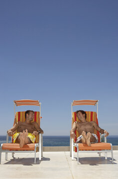 Men At Poolside