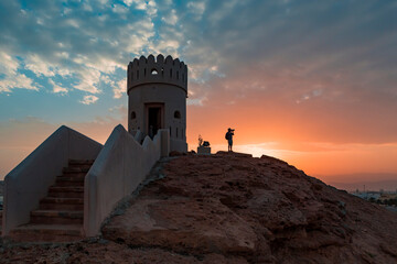 Watch tower of Ayjah Castle, Sur, Oman