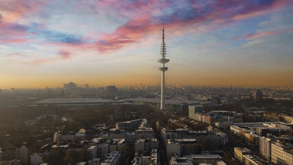Hamburg aerial , Television Tower