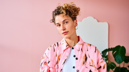 Her diverse hairstyles add flair to the fashionable ensemble.