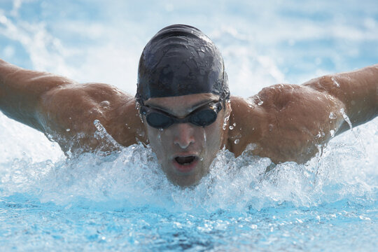 Man Swimming