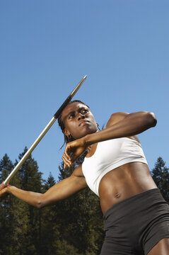Women About to Throw Javelin